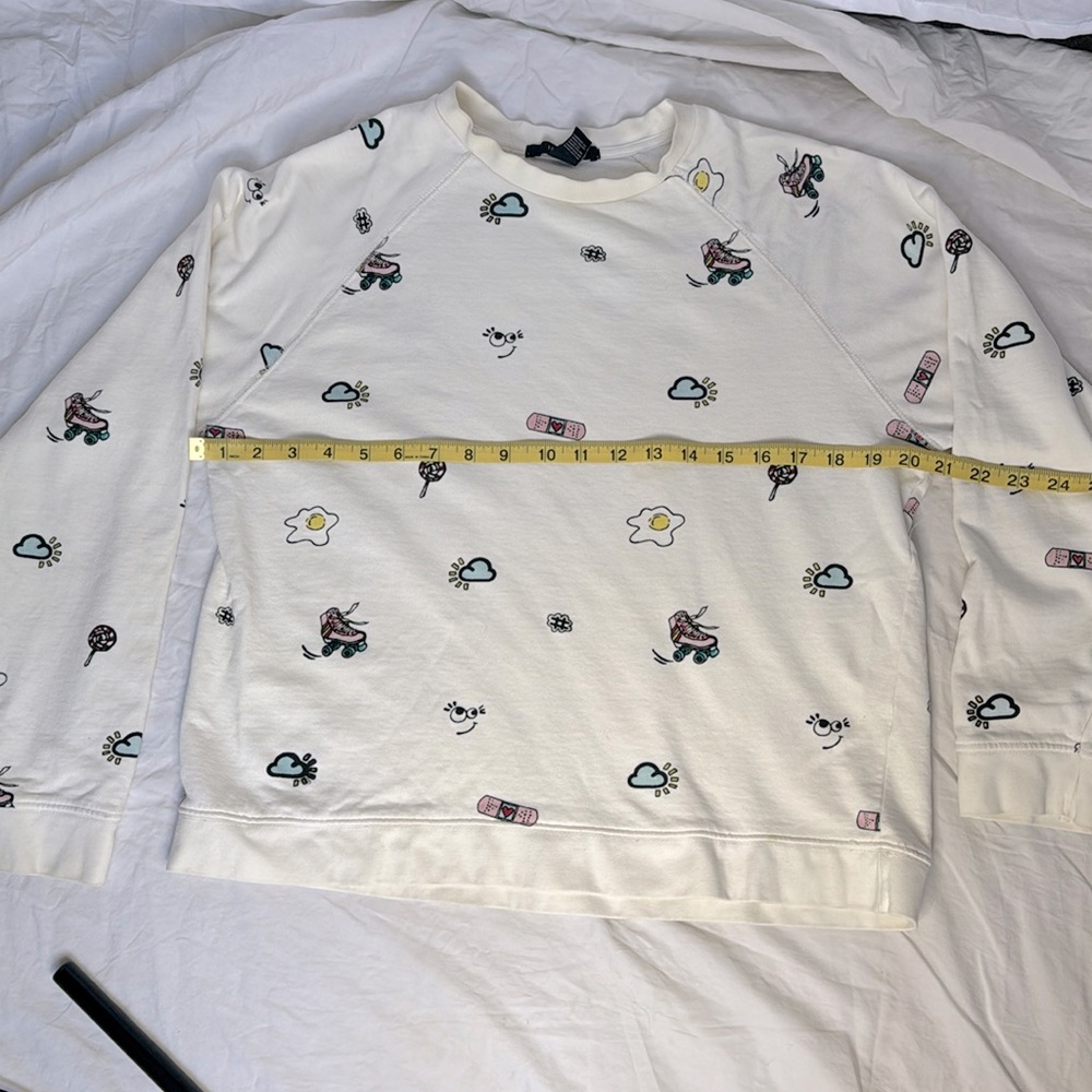 Pullover crop sweater Sz L